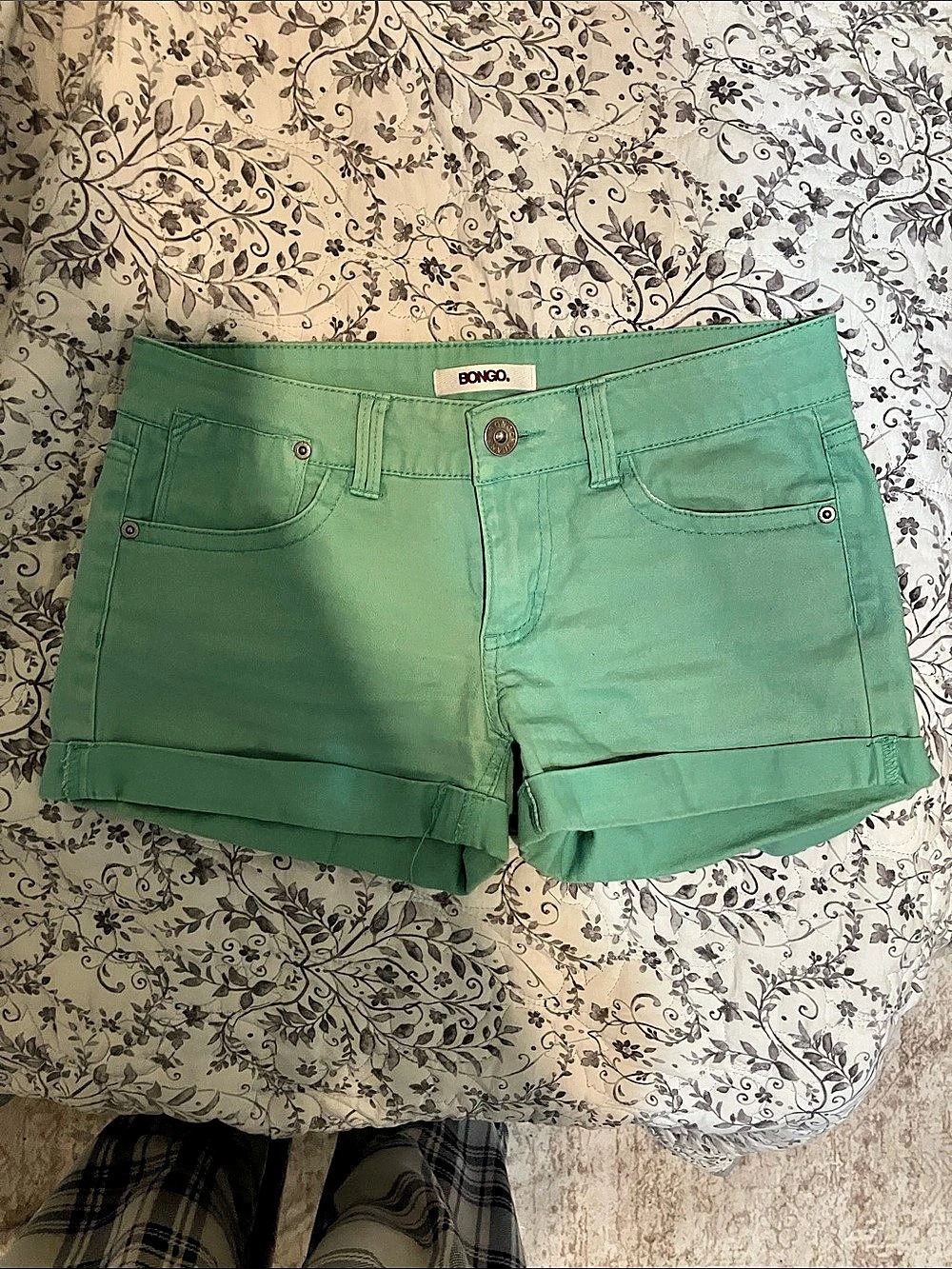 Bongo Women's Green Jean Shorts Size 5